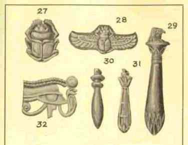 amulets and talismans-Tie, Scarab, Egyptian Eye