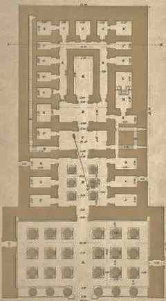 Plan of the Great Temple at Dendera.