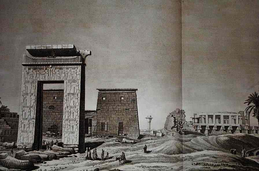 Pylons, a ceremonial entrance and the beginning of the avenue of sphinxes.