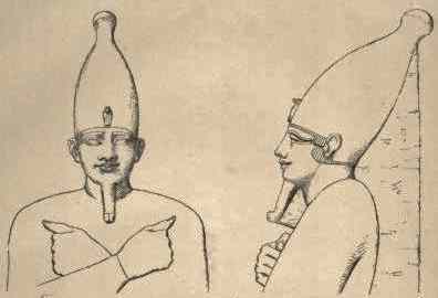 Red-Granite-Statue of a Pharaoh from Abydos.